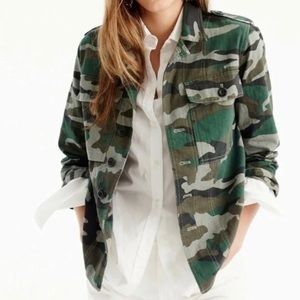 J.Crew Camo Shirt Jacket